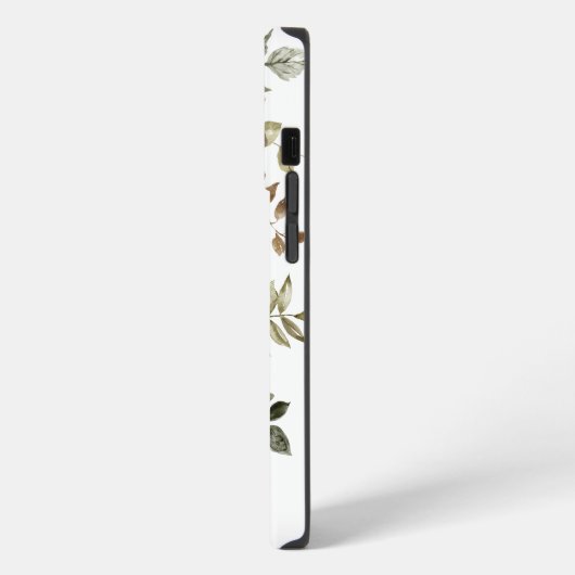 Hübsche weibliche Blüte mit Orangengrenze iPhone Hülle (Linke Seite)