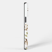 Hübsche weibliche Blüte mit Orangengrenze iPhone Hülle (Rechte Seite)