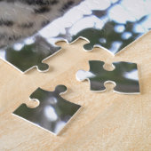HÜBSCHE WEIBLICHE LEOPARDIN NAHAUFNAHME PUZZLE (Seite)