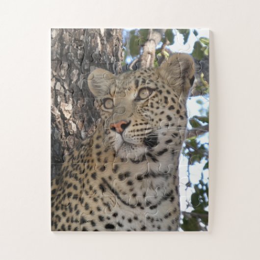 HÜBSCHE WEIBLICHE LEOPARDIN NAHAUFNAHME PUZZLE (Vertikal)
