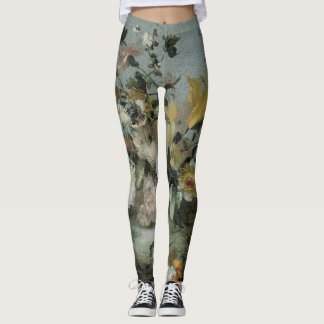 hübsche weiche Farben des Blumenentwurfs Leggings
