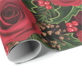 Hübsche Weihnachten Geschenkpapier (Rolleneckpunkt)