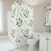 Hübsche Weihnachten mit blumengeschmückter Dekorat Duschvorhang