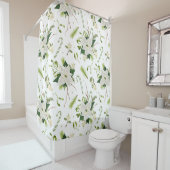 Hübsche Weihnachten mit blumengeschmückter Dekorat Duschvorhang (Beispiel)