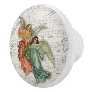 Hübsche WeihnachtsAngels Viktorianische Christlich Keramikknauf