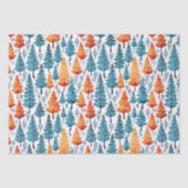 Hübsche Weihnachtsbäume in Wasserfarbe Seidenpapier (Vorderseite)