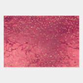 Hübsche Weihnachtsbaumen aus Red Gold Geschenkpapier Set (Vorderseite 3)