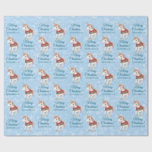 Hübsche Weihnachtsfeier Geschenkpapier (Flach)