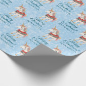 Hübsche Weihnachtsfeier Geschenkpapier (Ecke)