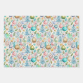 Hübsche Weihnachtsfeier Geschenkpapier Set (Vorderseite 3)