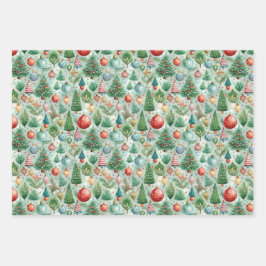 Hübsche Weihnachtsfeier Geschenkpapier Set