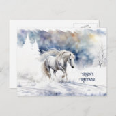 Hübsche Weihnachtsferien-Frohe Festtage Feiertagspostkarte (Vorne/Hinten)