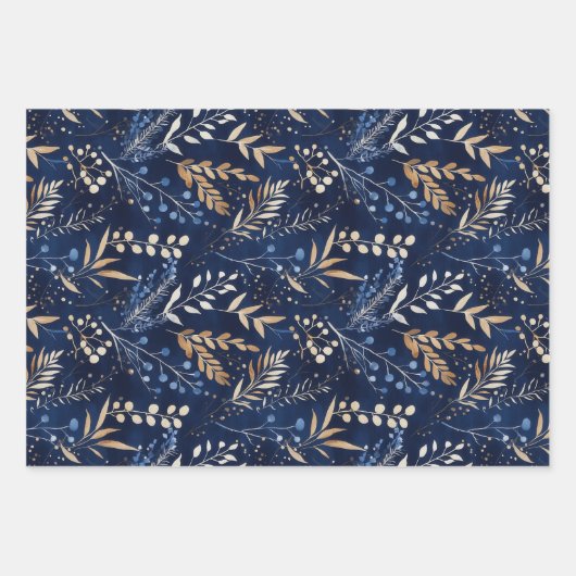 Hübsche Weihnachtsfolien Geschenkpapier Set (Vorderseite 3)