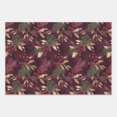 Hübsche Weihnachtsfolien Geschenkpapier Set (Vorderseite 2)