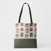 Hübsche Weihnachtsgeschenke, Stechpalme, Farbblock Tasche (Vorderseite)
