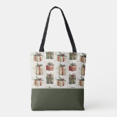 Hübsche Weihnachtsgeschenke, Stechpalme, Farbblock Tasche (Rückseite)