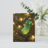Hübsche Weihnachtsgurke in einem Baum Postkarte (Stehend Vorderseite)