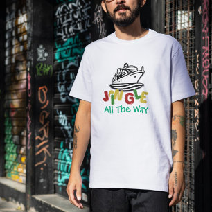 Hübsche Weihnachtskreuzfahrt Rot/Grün Persönlich T-Shirt