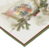 Hübsche Weihnachtskrippe Collage individuelle Feie Kurzer Tischläufer (Ecke)