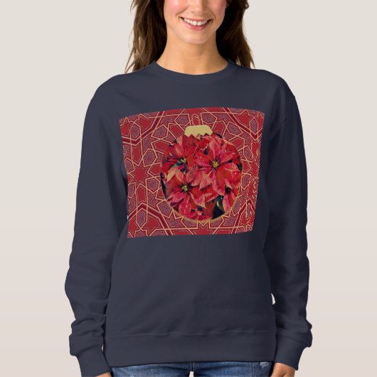 Hübsche Weihnachtsschmuck Art Winter Sweatshirt (Vorderseite)