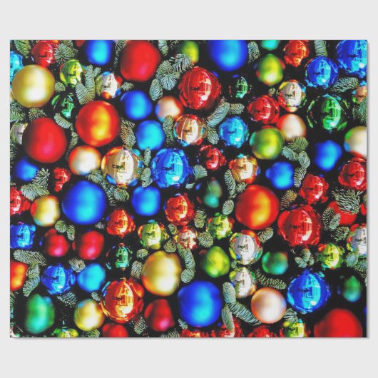 Hübsche Weihnachtsschmuck, Geschenkpapier (Flach)
