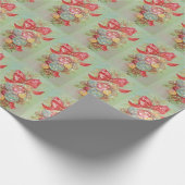 Hübsche Weihnachtsschmuck Geschenkpapier (Ecke)