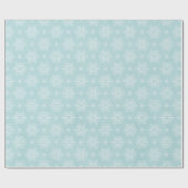 Hübsche Weihnachtsschneeflocken Geschenkpapier (Flach)