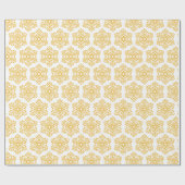 Hübsche Weihnachtsschneeflocken Geschenkpapier (Flach)