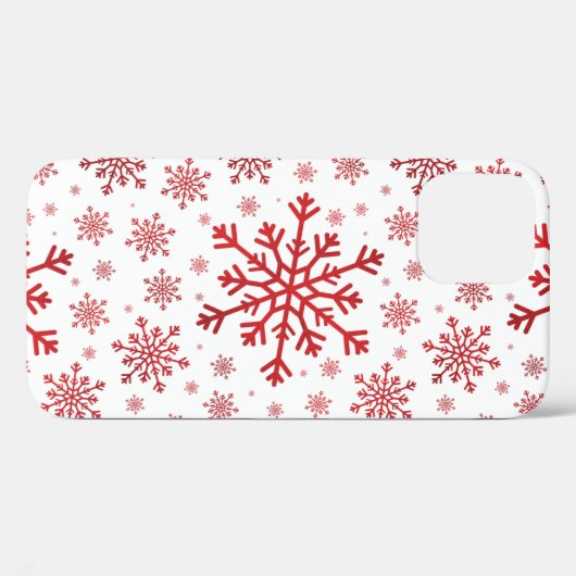 Hübsche Weihnachtsschneeflocken im Winterweiß Case-Mate iPhone Hülle (Rückseite (Horizontal))