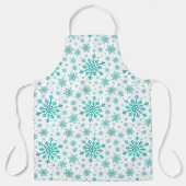 Hübsche Weihnachtsschneeflocken im Winterweiß Schürze (Vorderseite)