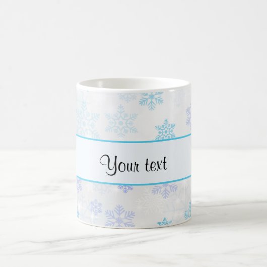 Hübsche Weihnachtsschneeflocken Kaffeetasse (Mittel)