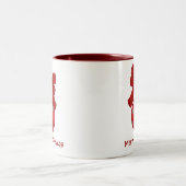 Hübsche Weihnachtsverzierungs-Tasse Zweifarbige Tasse (Mittel)