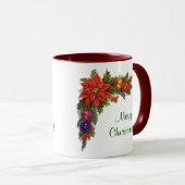 Hübsche Weihnachtswreath-Tasse Tasse (VorderseiteRechts)