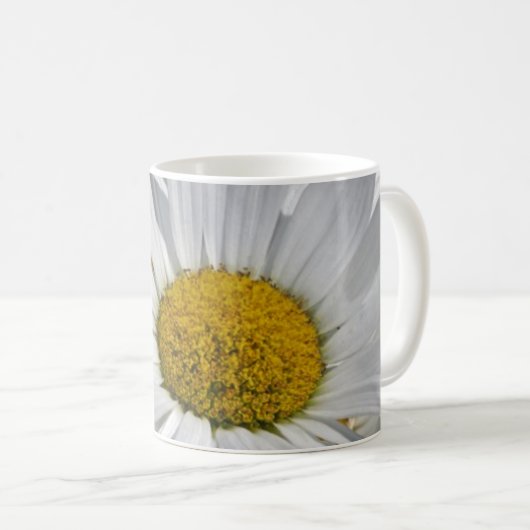 Hübsche Weißblüten Kaffeetasse (VorderseiteRechts)