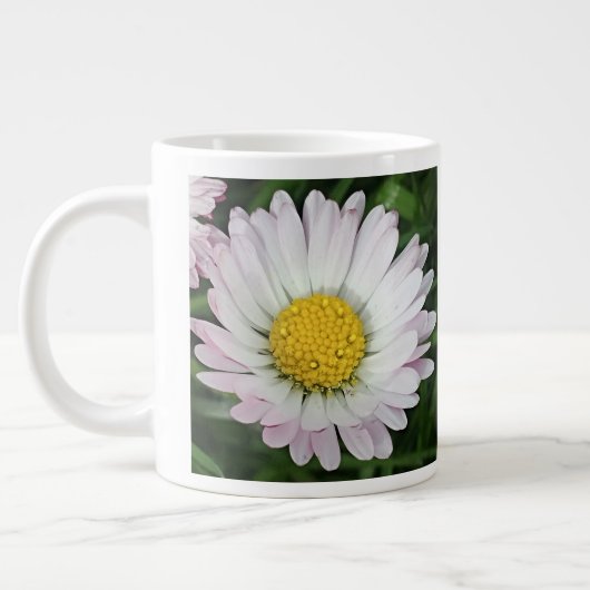 Hübsche Weißdecke Jumbo-Tasse (Links)