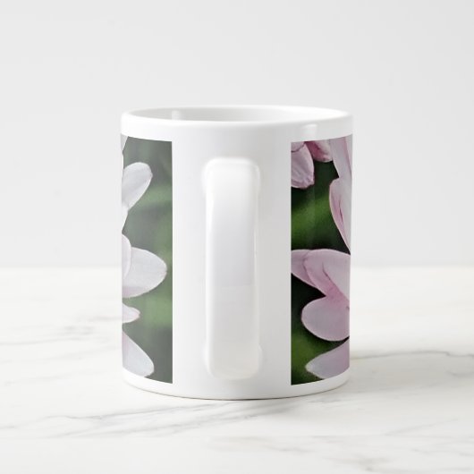 Hübsche Weißdecke Jumbo-Tasse (Rückseite)