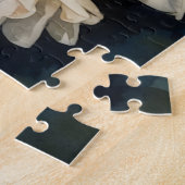 Hübsche weiße Blume Art Puzzle (Seite)