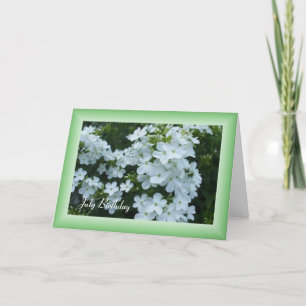 Hübsche weiße Blume Karte