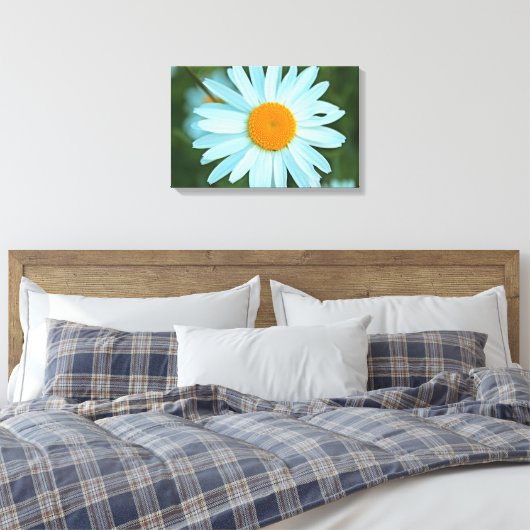 hübsche weiße Blume sehen. Leinwanddruck (Insitu (Schlafzimmer))
