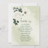 Hübsche weiße Blume, Sitzkarte Einladung (Vorderseite)