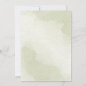 Hübsche weiße Blume, Sitzkarte Einladung (Rückseite)