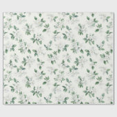 Hübsche Weiße Blumen Brautparty Geschenkpapier (Flach)