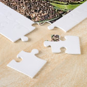 Hübsche weiße Blumen floral Puzzle (Seite)