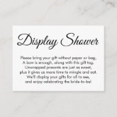 Hübsche, weiße Brautparty-Geschenkkarte Begleitkarte (Vorderseite)