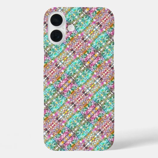 Hübsche weiße bunte Blumen Case-Mate iPhone-Hülle iPhone Hülle (Rückseite)
