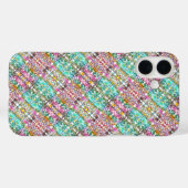 Hübsche weiße bunte Blumen Case-Mate iPhone-Hülle iPhone Hülle (Rückseite (Horizontal))