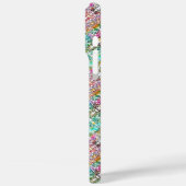 Hübsche weiße bunte Blumen Case-Mate iPhone-Hülle iPhone Hülle (Rückseite / Links)