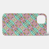 Hübsche weiße bunte Blumen Case-Mate iPhone-Hülle iPhone Hülle (Rückseite (Horizontal))