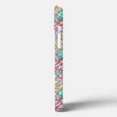Hübsche weiße bunte Blumen Case-Mate iPhone-Hülle iPhone Hülle (Rückseite / Links)