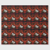 Hübsche Weiße Einhornfantasie Personalisiert Geschenkpapier (Flach)